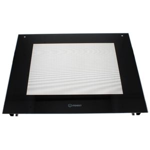 VITRE DE FOUR NOIR ASSY INDESIT